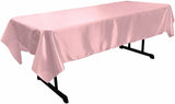 Polyester Bridal Satin Fabric - Rectangular Tablecloth, 58" X 120" (1 Piece)