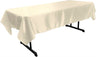 Polyester Bridal Satin Fabric - Rectangular Tablecloth, 58" X 120" (1 Piece)