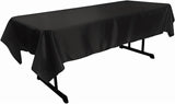 Polyester Bridal Satin Fabric - Rectangular Tablecloth, 58" X 120" (1 Piece)
