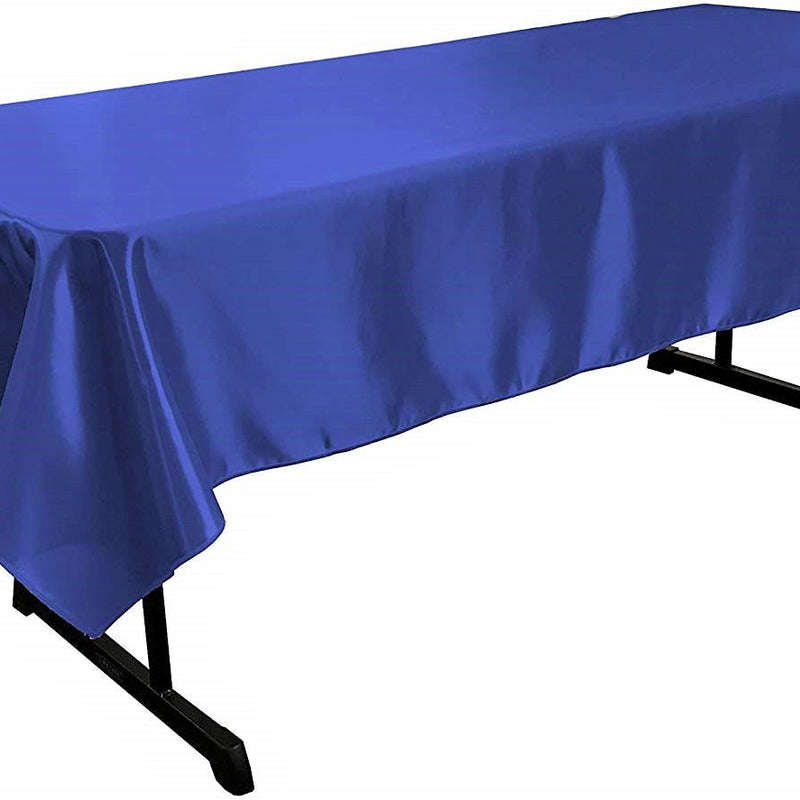 Polyester Bridal Satin Fabric - Rectangular Tablecloth, 58" X 120" (1 Piece)