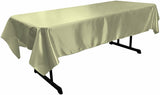 Polyester Bridal Satin Fabric - Rectangular Tablecloth, 58" X 120" (1 Piece)
