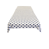 Square Small Polka Dot Poly Cotton Fabric - Black Dot On White, 58" X 58" Square (1 Piece)