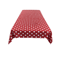 Square Small Polka Dot Poly Cotton Fabric - Black Dot On White, 58" X 58" Square (1 Piece)