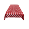 Square Small Polka Dot Poly Cotton Fabric - Black Dot On White, 58" X 58" Square (1 Piece)