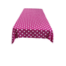 Square Small Polka Dot Poly Cotton Fabric - Black Dot On White, 58" X 58" Square (1 Piece)