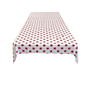 Square Small Polka Dot Poly Cotton Fabric - Black Dot On White, 58" X 58" Square (1 Piece)