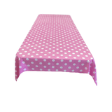 Square Small Polka Dot Poly Cotton Fabric - Black Dot On White, 58" X 58" Square (1 Piece)