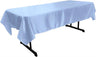 Polyester Bridal Satin Fabric - Solid Color, 58" X 72" Rectangular Tablecloth (1 Piece)