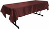 Polyester Bridal Satin Fabric - Solid Color, 58" X 72" Rectangular Tablecloth (1 Piece)