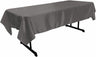 Polyester Bridal Satin Fabric - Solid Color, 58" X 72" Rectangular Tablecloth (1 Piece)
