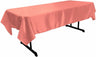 Polyester Bridal Satin Fabric - Solid Color, 58" X 72" Rectangular Tablecloth (1 Piece)