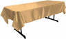 Polyester Bridal Satin Fabric - 58" X 90" Rectangular Tablecloth, Multiple Colors (1 Piece)