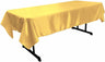 Polyester Bridal Satin Fabric - 58" X 90" Rectangular Tablecloth, Multiple Colors (1 Piece)