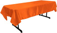 Polyester Bridal Satin Fabric - 58" X 90" Rectangular Tablecloth, Multiple Colors (1 Piece)