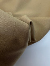 Wool Blend Stretch Fabric Brown Beige