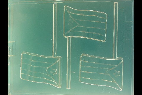 Flag of Puerto Rico Pop Chocolate Mold - ECAO1471