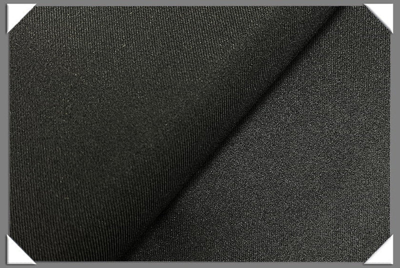 Black Vegan Gabardine Polyester Gabardine Fabric - Black, 60" Wide