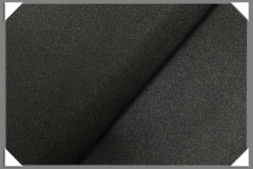 Black Vegan Gabardine Polyester Gabardine Fabric - Black, 60" Wide