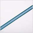 3/8" Teal Sheer Ribbon with Double Faced Satin Edge