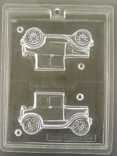 3D Antique Model T Car Chocolate Mold - ECAO712