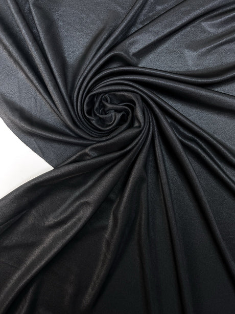Viscose Knitted Moiré Fabric Black