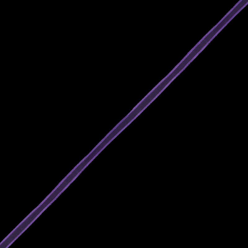3/8" Purple Sheer Ribbon with Double Faced Satin Edge