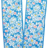 Spring Daisies On Wired Ribbon 2 1/2 '' X 10 yd - 1 / ROLL