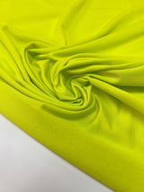 Cotton Knit Fabric Yellow Green Stretch