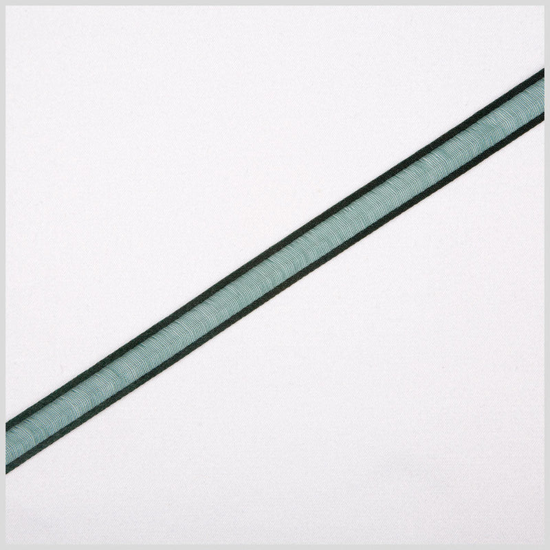 Hunter Green Sheer Ribbon with Double Faced Satin Edge - 0.375"