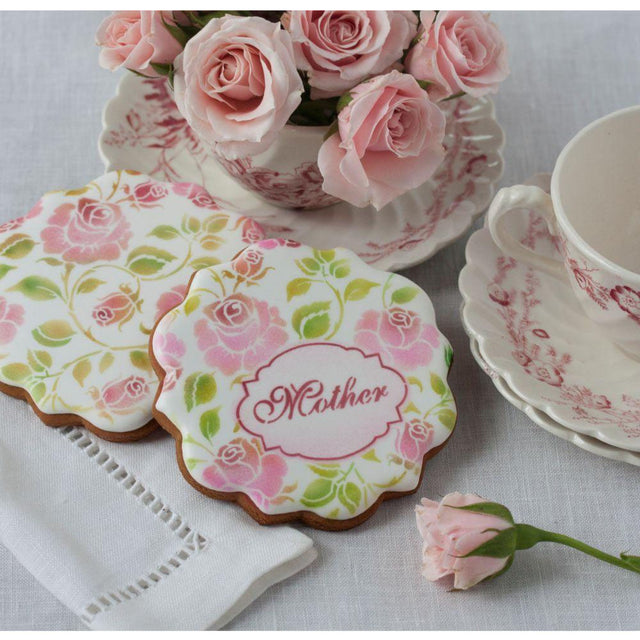 Confection Couture Prettier Plaques Mother Wishes Cookie Stencil Set, 5 Pc