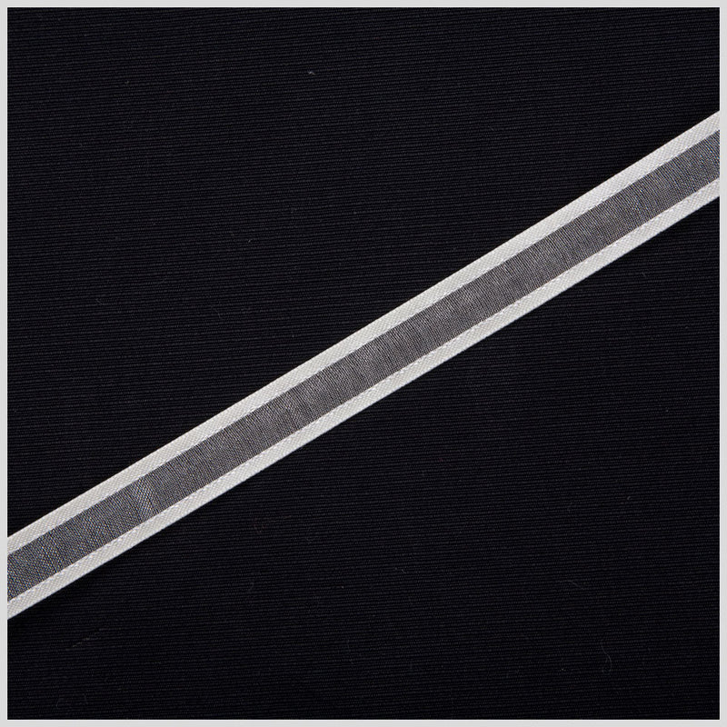 3/8" Ivory Sheer Ribbon with Double Faced Satin Edge