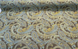 Lisbon Green Blue Paisley Chenille Fabric - Teal And Green Paisley, 50,000 Double Rubs, 54" Width (1 Yard)