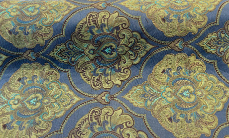 Artifact Quartz M8982 Barrow Jacquard Brocade Fabric - Gray Green Damask, 54" Width (1 Yard)