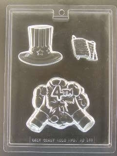 July 4th Variety Chocolate Mold - ECAO511
