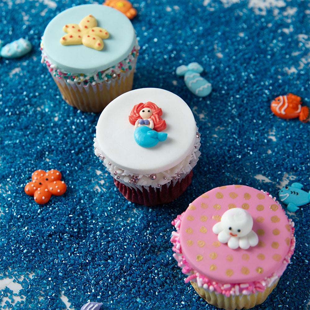 O'Creme Assorted Sea Creature Royal Icing Decorations, Set of 20