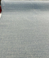 Rhapsody Blue Sky Latex Backed Chenille Tweed Upholstery Fabric - Sky Blue/Off White Beige Tweed, 55" Width (1 Yard)