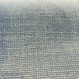 Rhapsody Blue Sky Latex Backed Chenille Tweed Upholstery Fabric - Sky Blue/Off White Beige Tweed, 55" Width (1 Yard)