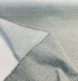 Rhapsody Blue Sky Latex Backed Chenille Tweed Upholstery Fabric - Sky Blue/Off White Beige Tweed, 55" Width (1 Yard)