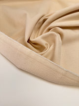 Cotton Ribbed Fabric Beige