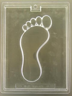 Foot Print Chocolate Mold - ECAO293