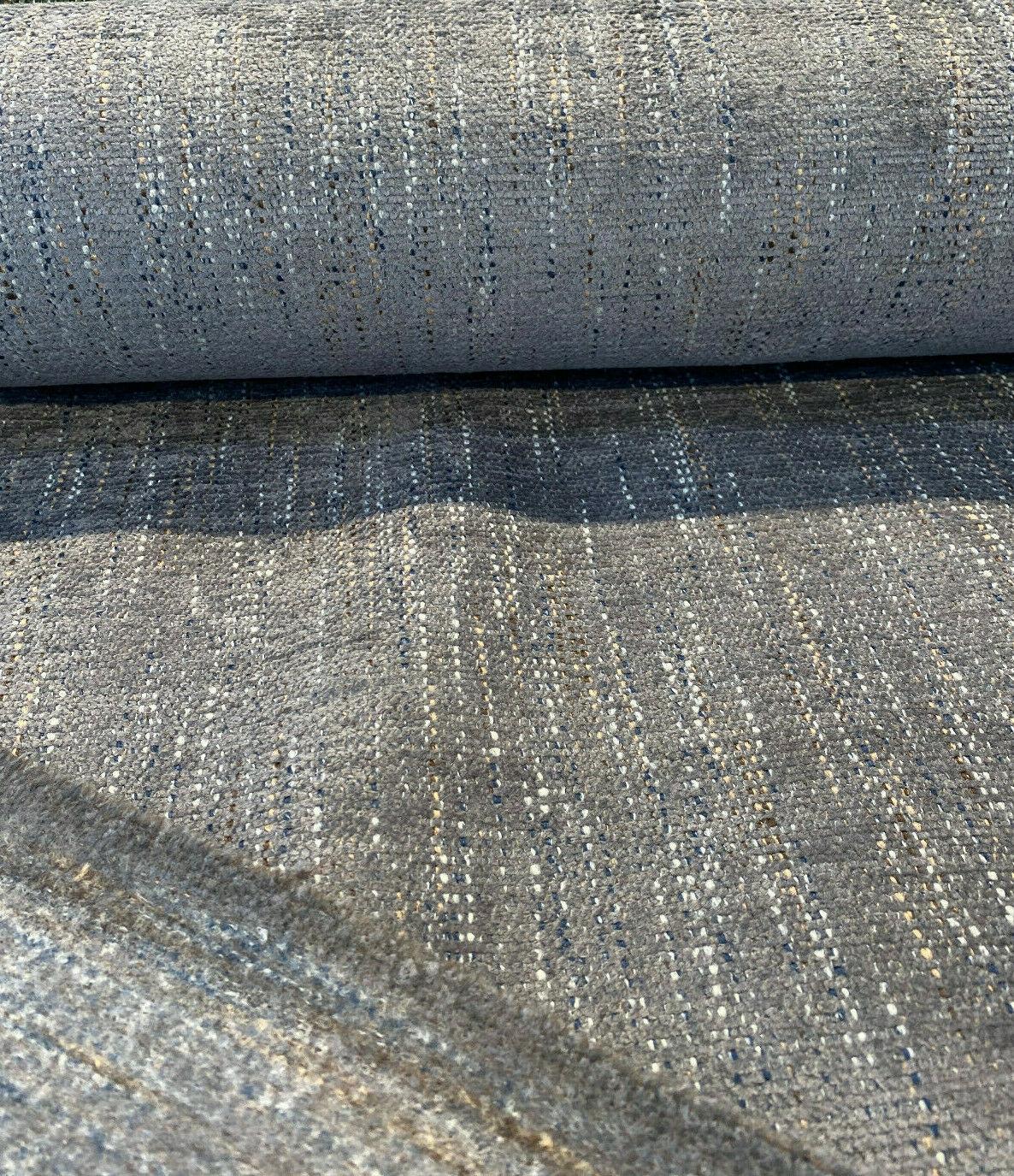 Barrow M10793 Chenille Fabric - Gray Blue, 57" Width (1 Yard)