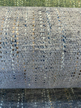 Barrow M10793 Chenille Fabric - Gray Blue, 57" Width (1 Yard)