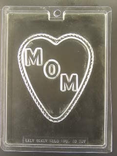 Mom Heart Lid Chocolate Mold - ECAO387