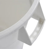 Winco White Heavy Duty Round Trash Can, 20 Gallons