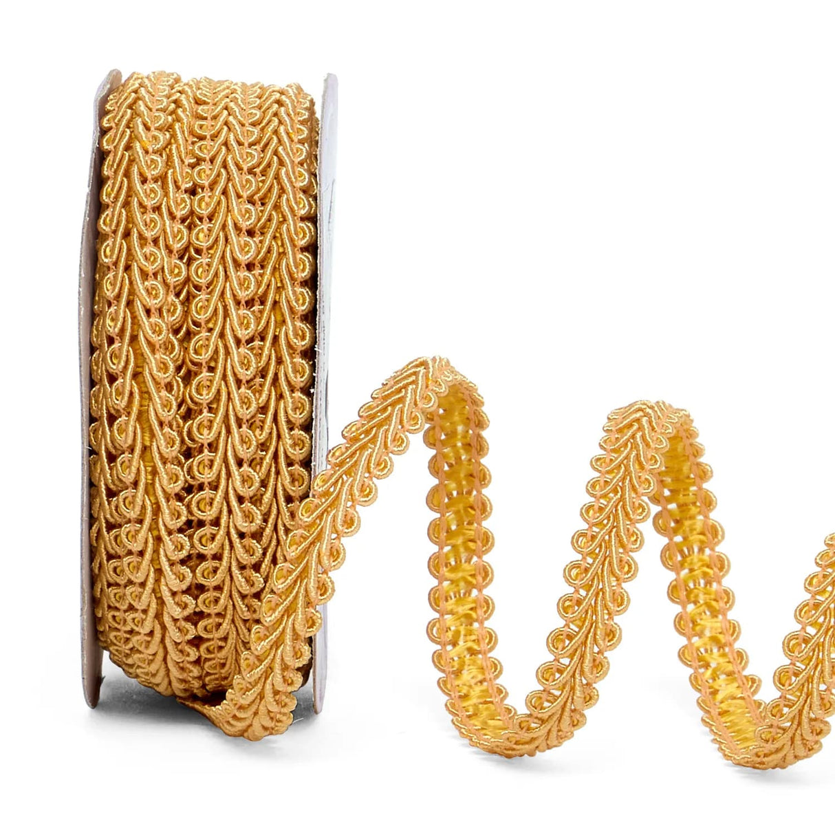 Gimp Braid Trim – Old Gold, 5/8'' x 10 Yards (1 Roll)