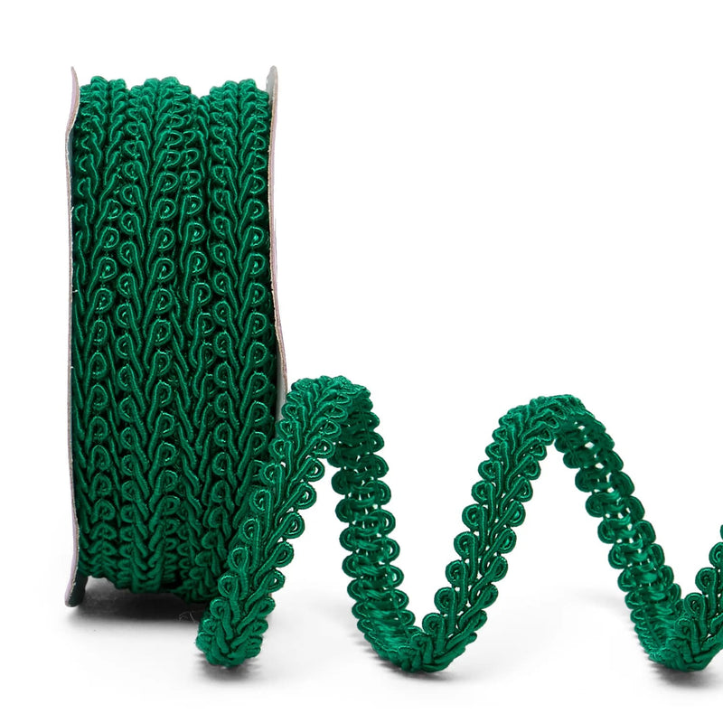 Gimp Braid Trim – Emerald, 5/8'' x 10 Yards (1 Roll)