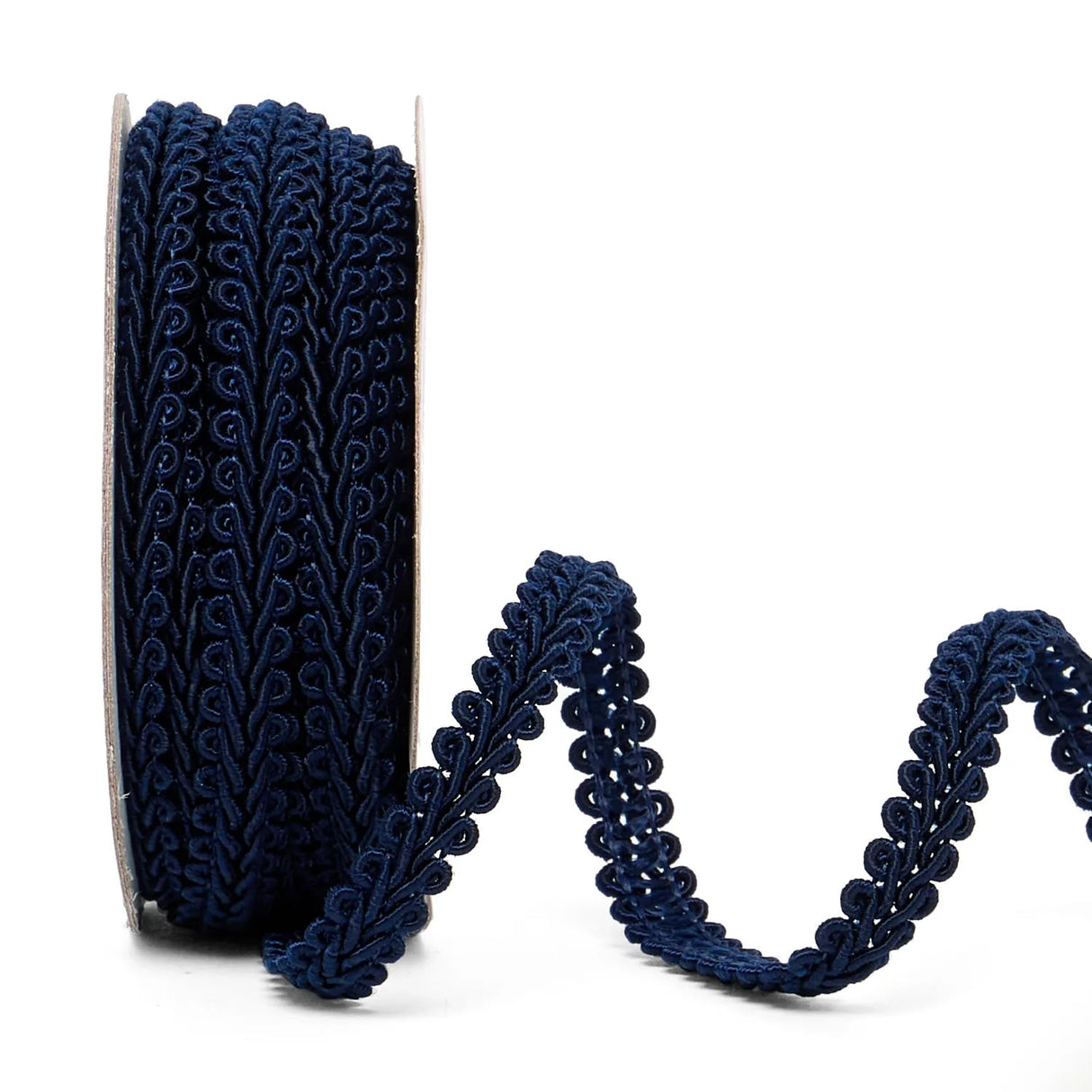 Gimp Braid Trim – Navy, 5/8'' x 10 Yards (1 Roll)