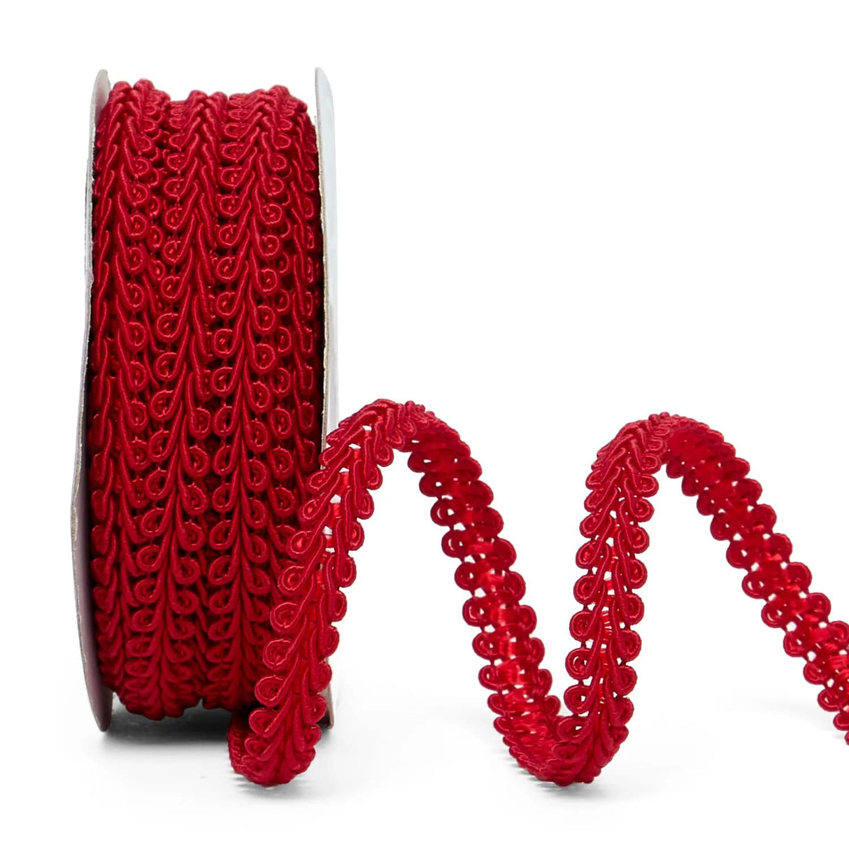 Gimp Braid Trim – Red, 3/8'' x 10 Yards (1 Roll)