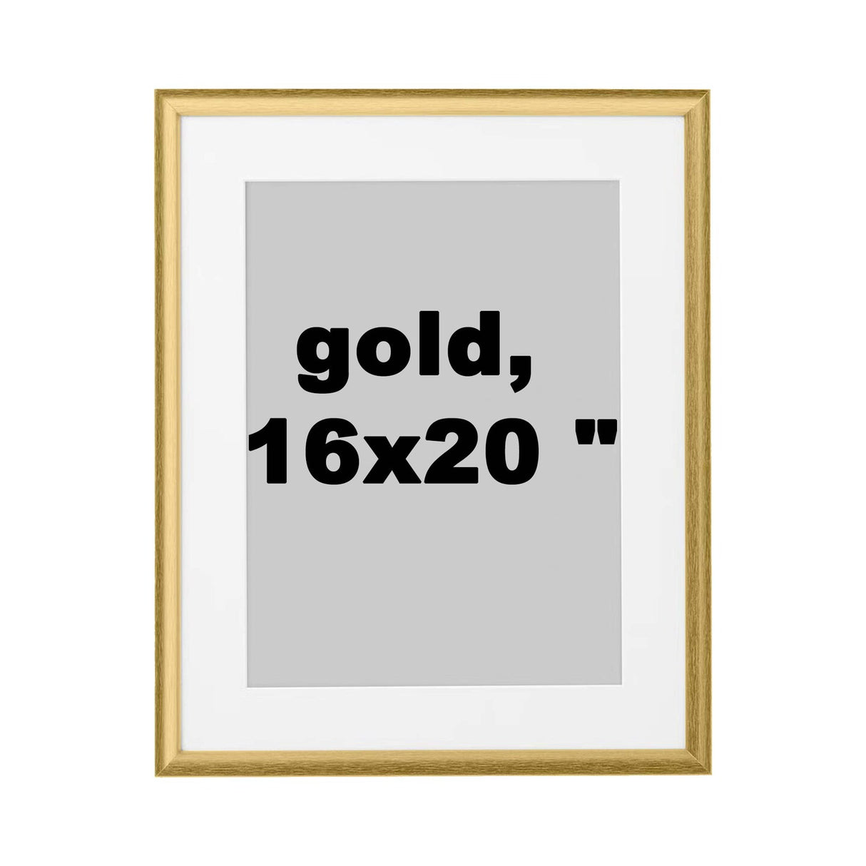 Elegant Gold Frame, 16x20" Hang Horizontally or Vertically