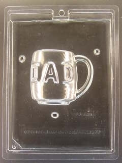 3D Dad Mug Parts A & B Chocolate Mold - ECAO525A/B